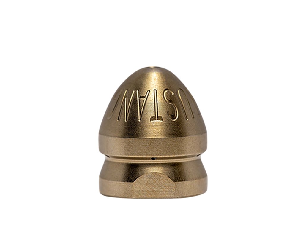 Compressor nozzle for attaching to air compressor for drain cleaning (1/8")