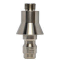Bullet blank attachment for use with compressor nozzle for drain cleaning (1/8")