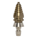 Predator Side Cutter Penetrator Screwdriver Nozzle with QR-C one piece stainless steel skirt for drain cleaning