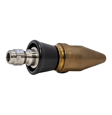 Predator Nozzles 1/4" series with QR-A slim PVC skirt for drain cleaning