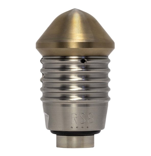 Drain cleaning nozzle for tight spaces (1/4 inch)