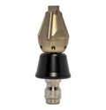 Screwdriver Invader drain cleaning nozzle with slim PVC skirt for tight spaces (1/4")